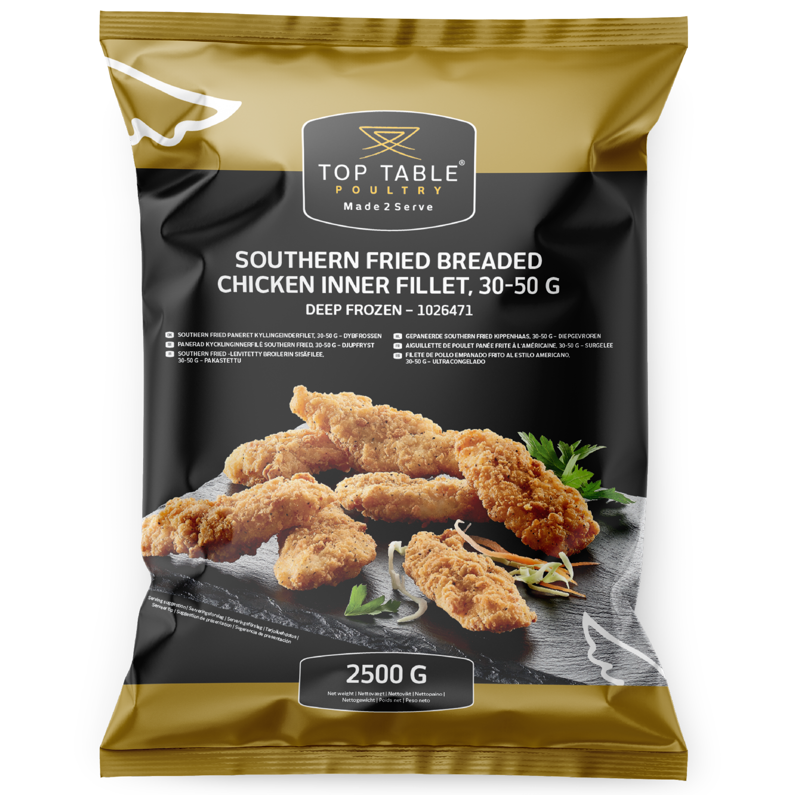 Southern Fried Kyllingeinderfilet Top Table 30-50g 2x2,5kg