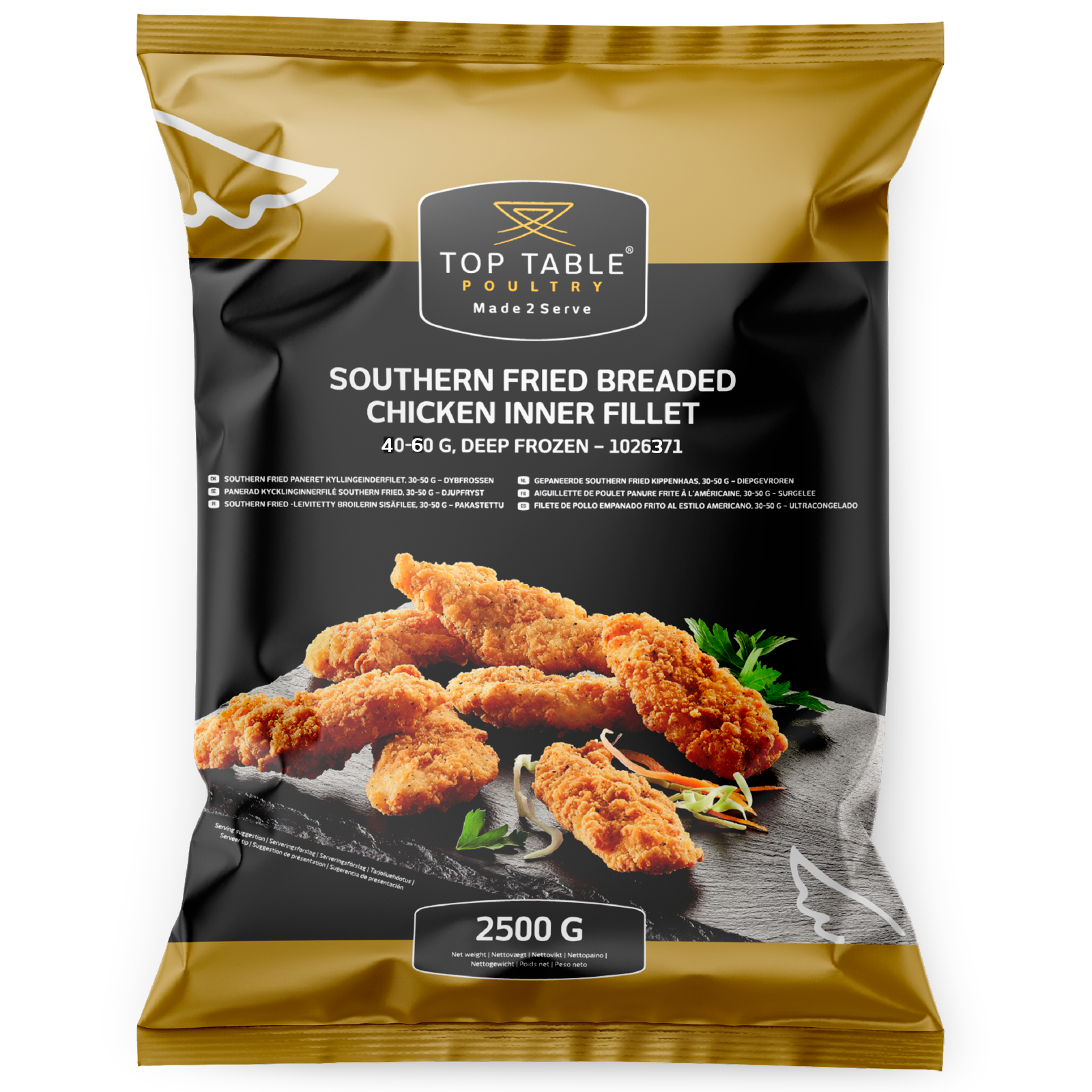 Southern Fried Kyllingeinderfilet Top Table 40-60g 2x2,5kg