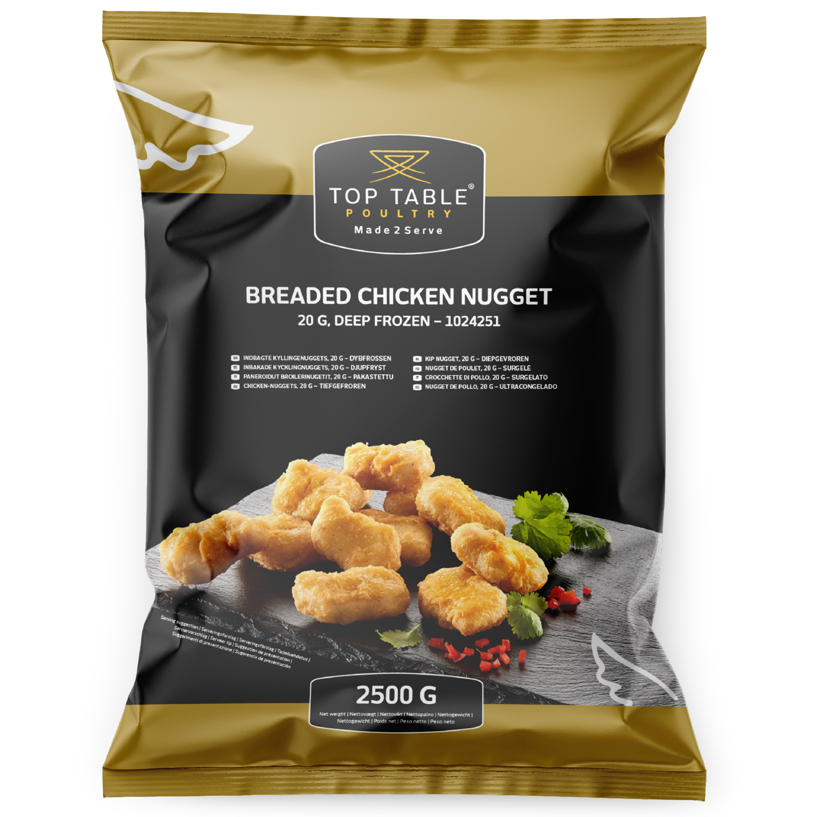 Kylling Nuggets Top Table 2x2,5kg