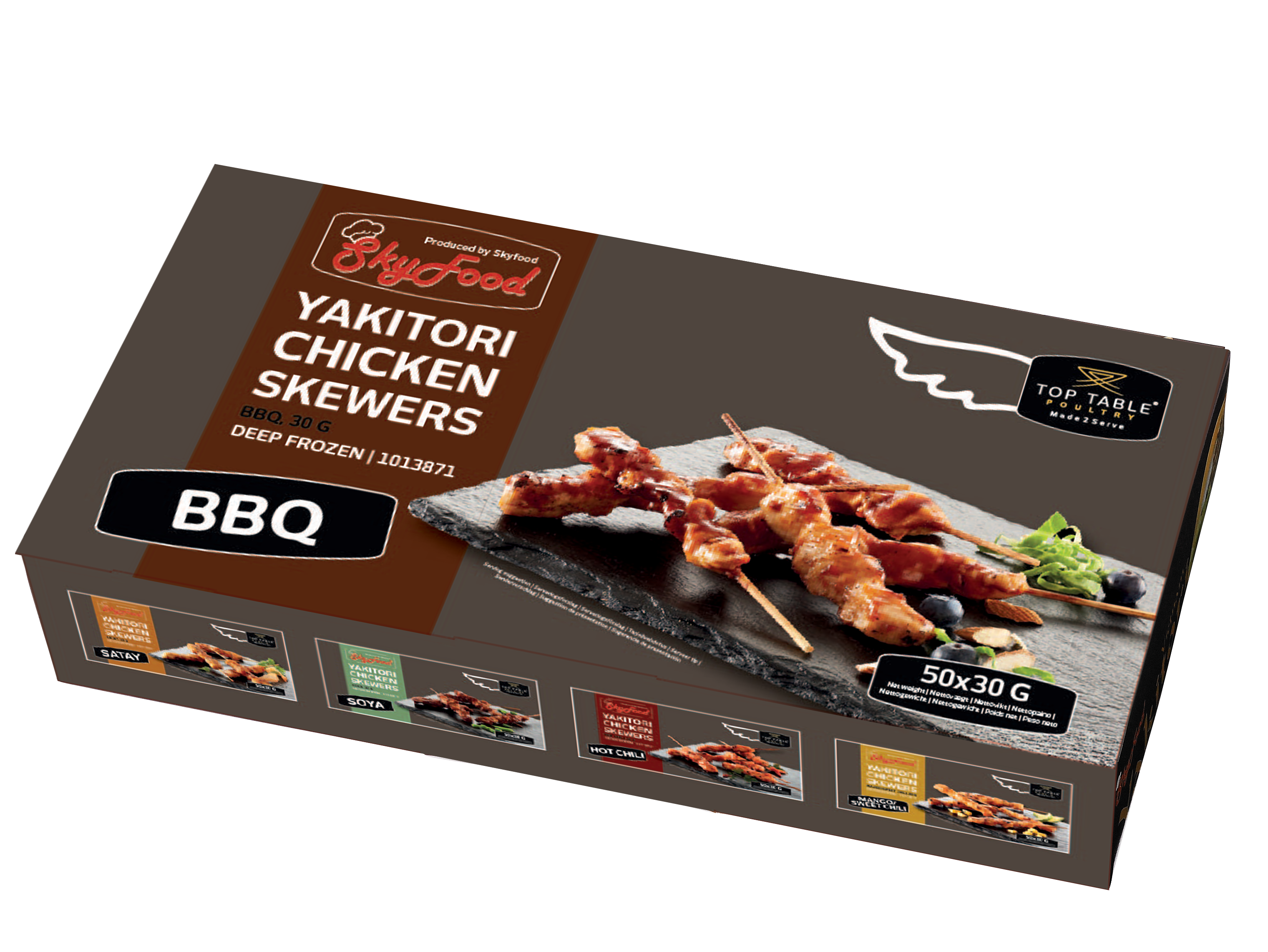 Yakitori Chicken Skewers BBQ 50x30g