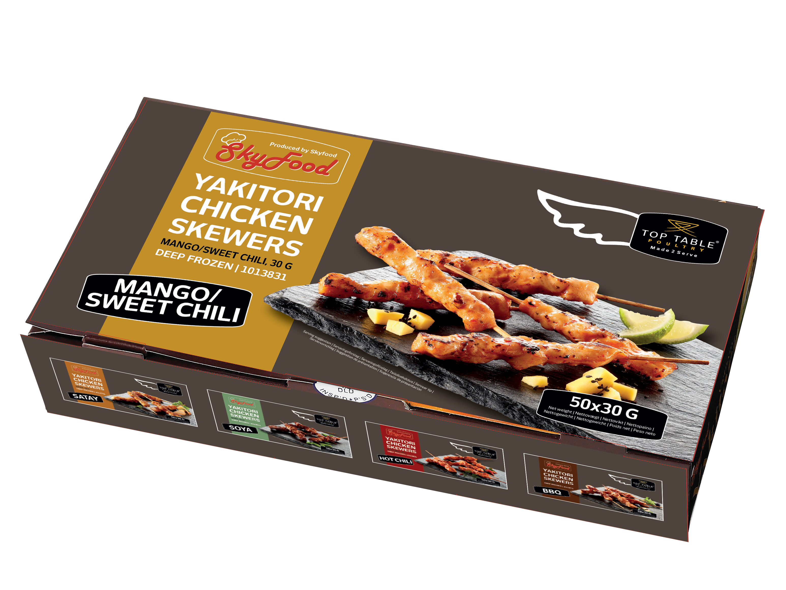 Yakitori Chicken Skewers Mango Sweet Chili 50x30g