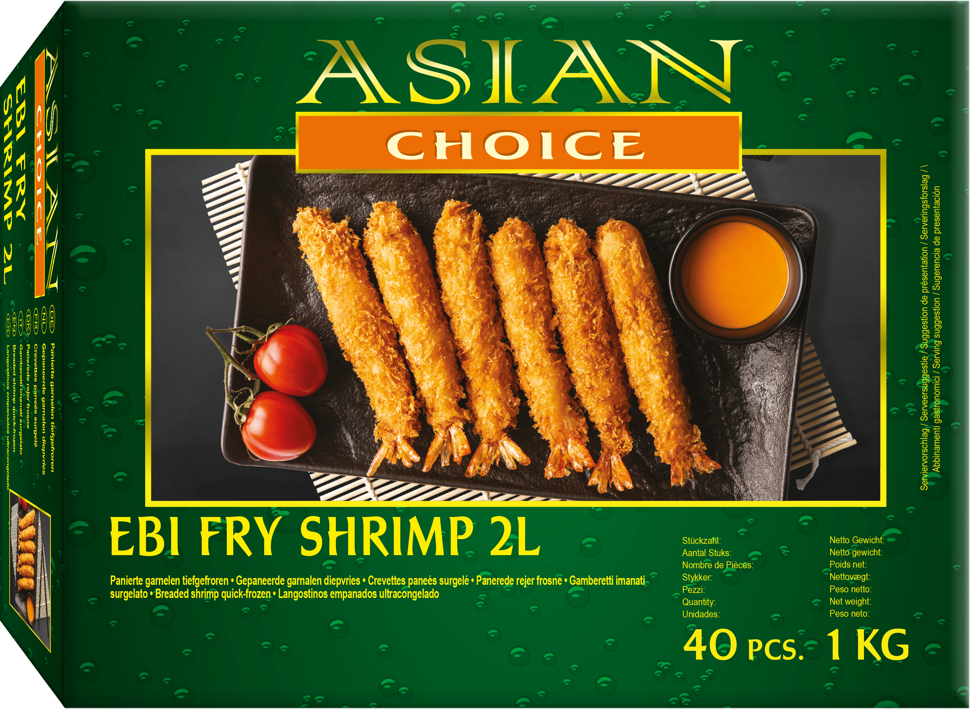 Ebi Fry Torpedo ASIAN CHOICE 2L 40x25g - 10x1kg