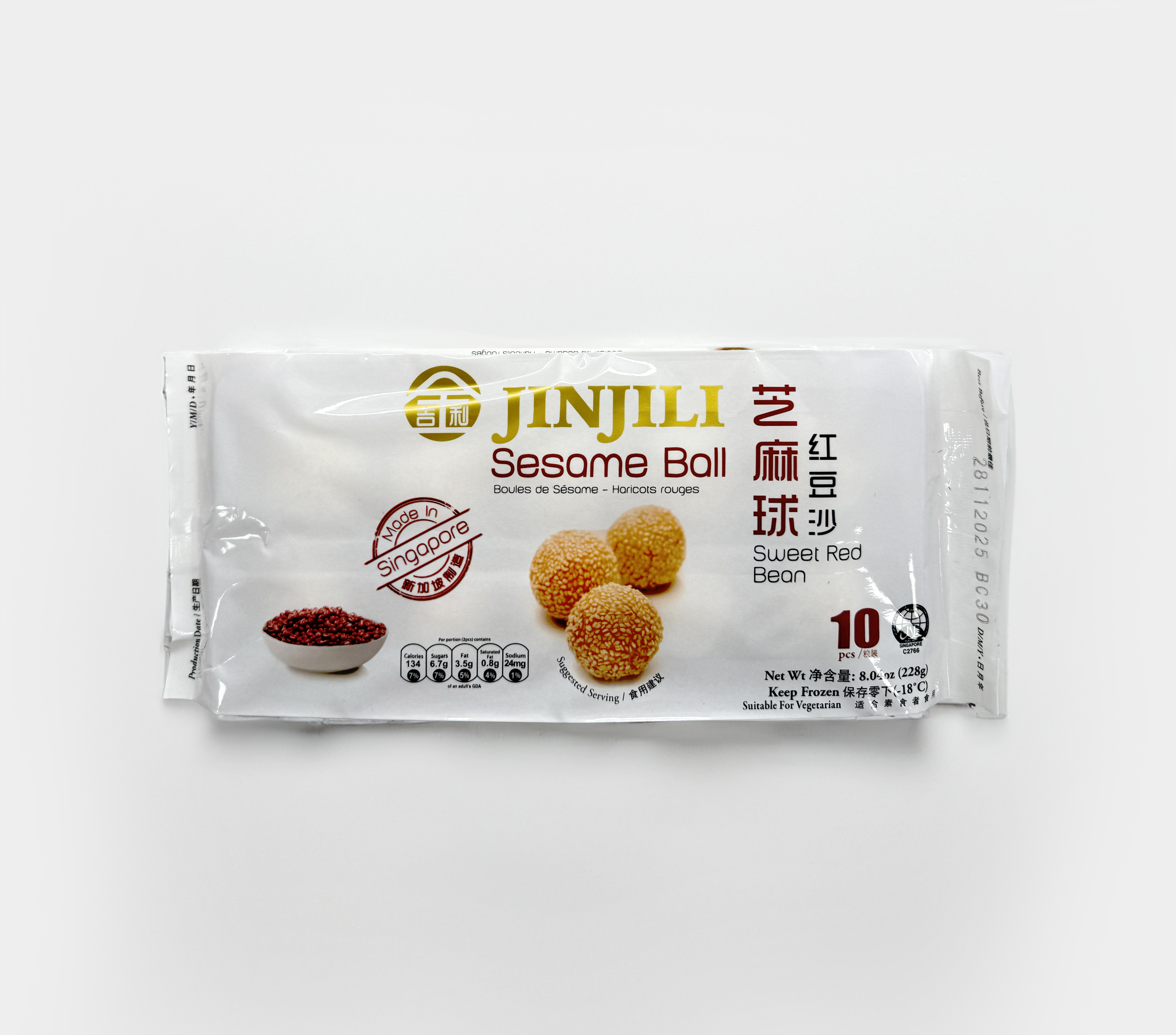 Sesame boller Red Bean JINJILI 24x228g