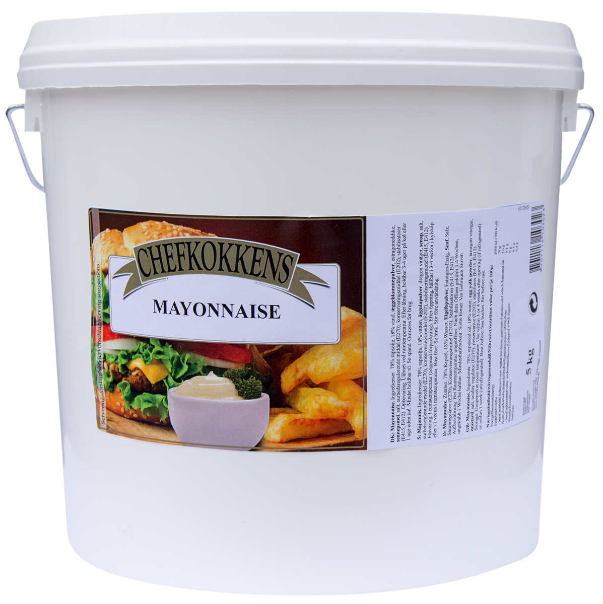 Salatmayonnaise Chefkokkens 80% 5L