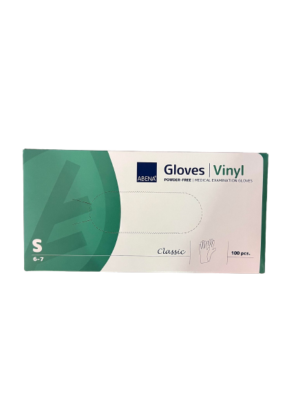 Vinyl handske gennemsigtig S 100stk